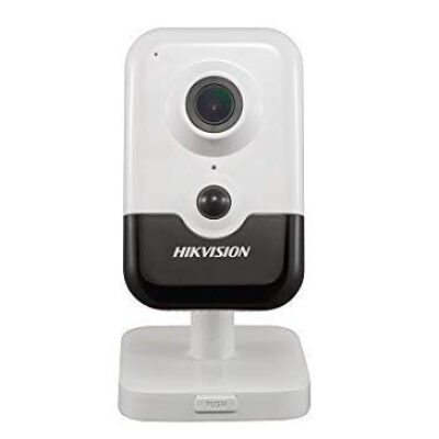 Hikvision DS-2CD2443G0-IW Hikvision Indoor 4MP PoE Cube Camera 2.8mm Lens with Build in SD Slot, Wi-Fi, Two Way Audio, Replacement Model for DS-2CD2442FWD-IW