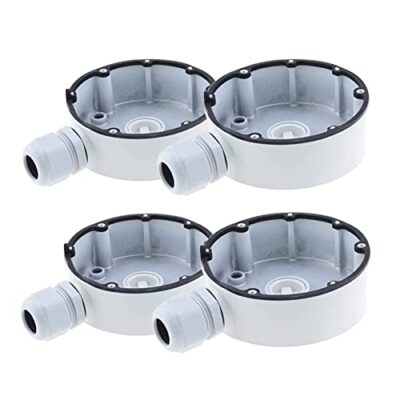 CB130T, LTB03-W, DS-1280ZJ-DM8 Outdoor Conduit Base Junction Box for Dome Camera DS-2CD2343G0-I, DS-2CD2383G0-I, Replacement of Hik Vision CBM (4 Pack)