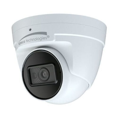 Speco O4VT2 4MP H.265 IP Turret Camera, NDAA Compliant, 2.8mm Fixed Lens, White